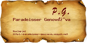Paradeisser Genovéva névjegykártya